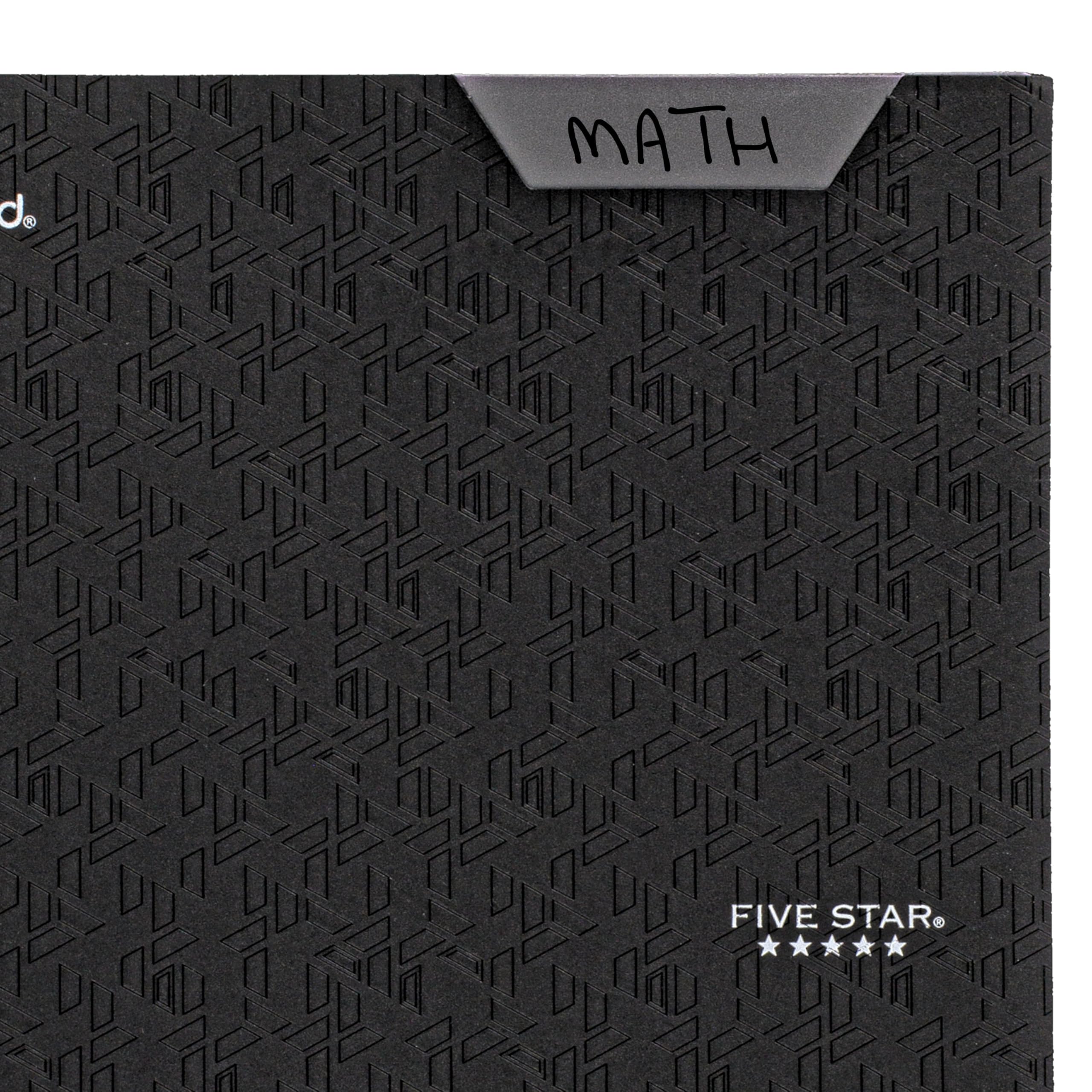 Five Star 2-Pocket Folder, Plastic Folder with Stay-Put Tabs and Prong Fasteners, Holds 8-1/2" x 11" Paper, Black (72113) - Image 6