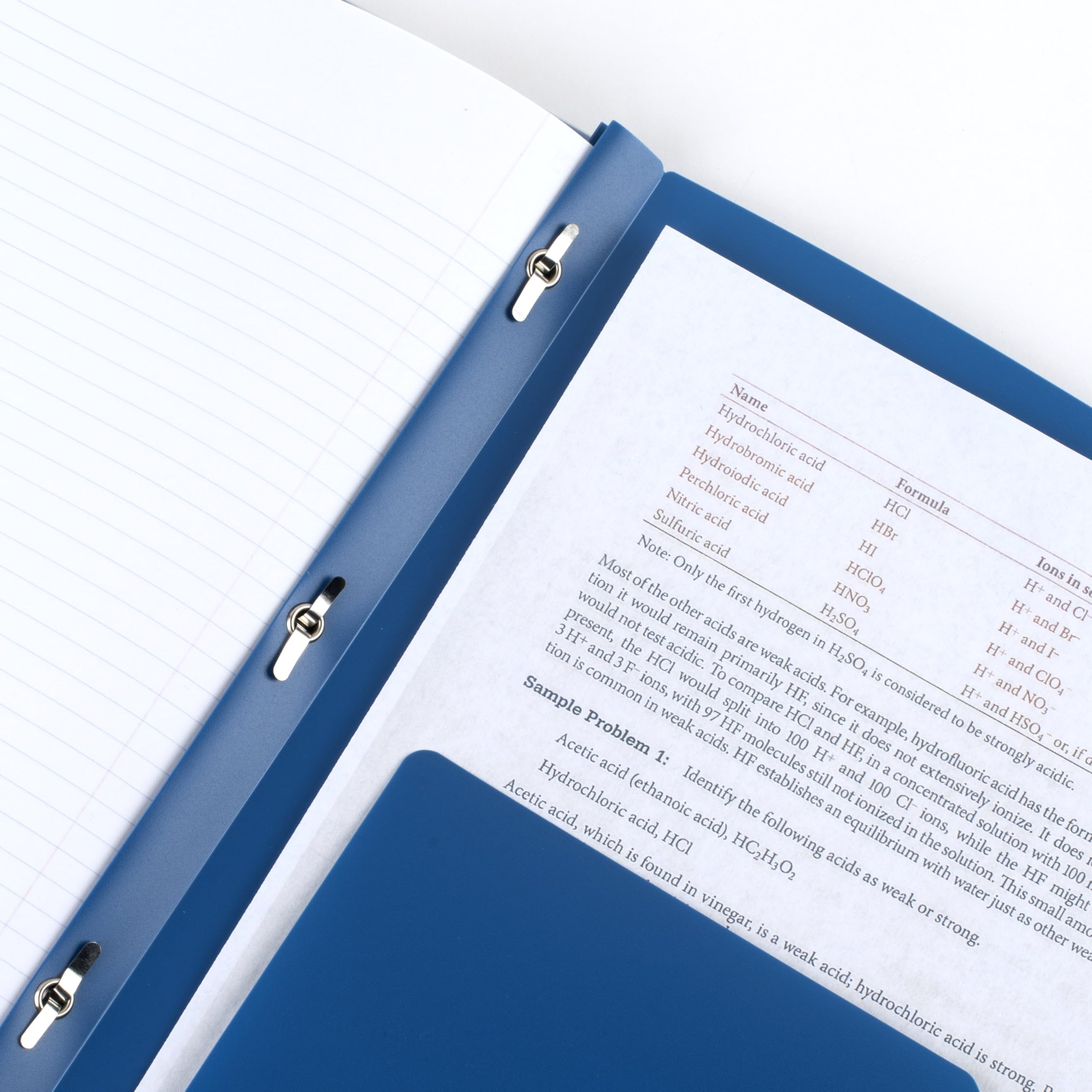 Five Star 2-Pocket Folder + Study App, 4 Pack, Plastic Folder with Prong Fasteners and Customizable Clear Cover, Holds 8-1/2" x 11" Paper, Black, Pacific Blue, Fire Red, Forest Green (340220A-ECM) - Image 5