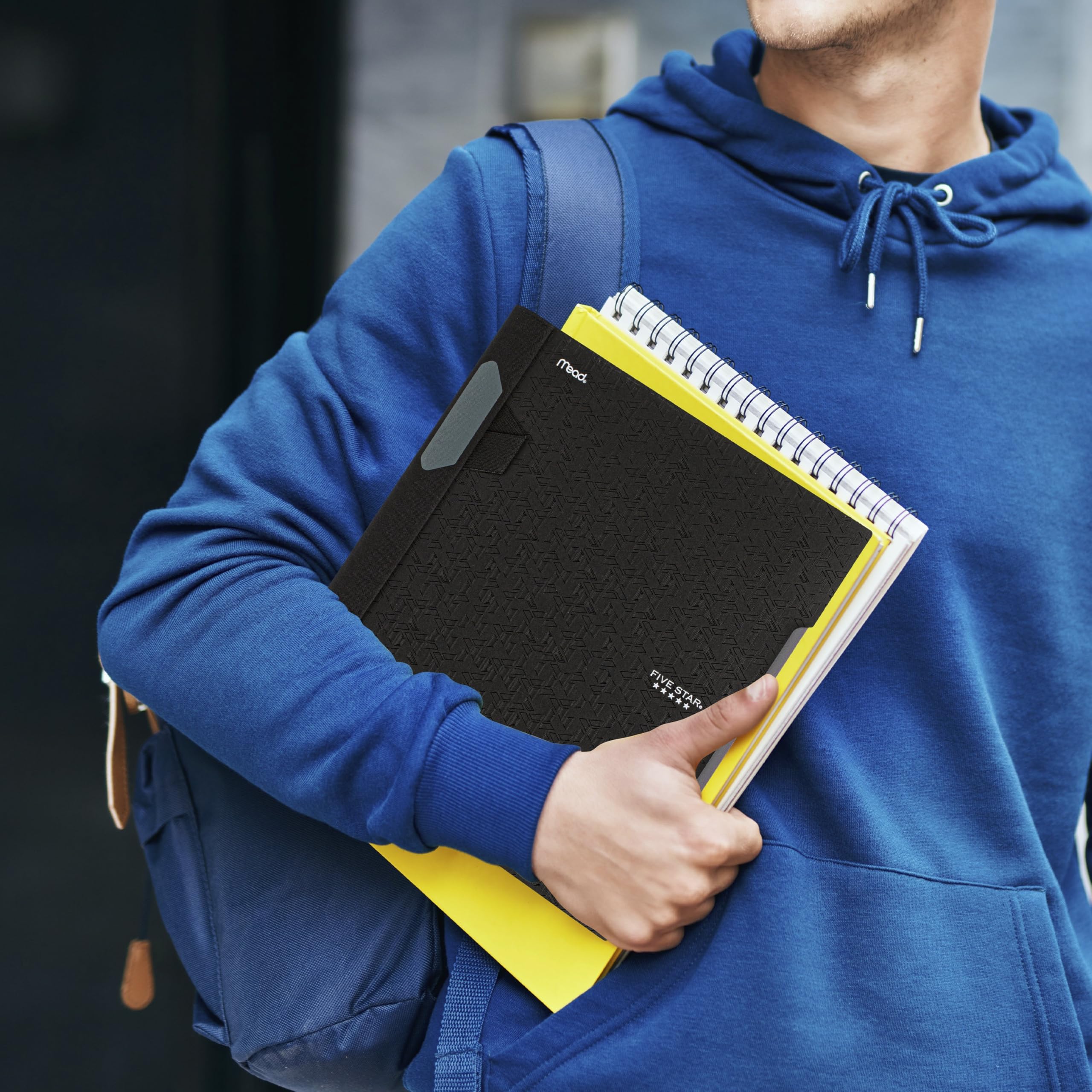 Five Star Advance Spiral Notebook + Study App, 1 Subject, College Ruled Paper, 8-1/2" x 11", 100 Sheets, Spiral Guard, Movable Tabbed Dividers, Black (820012A-ECM) - Image 8