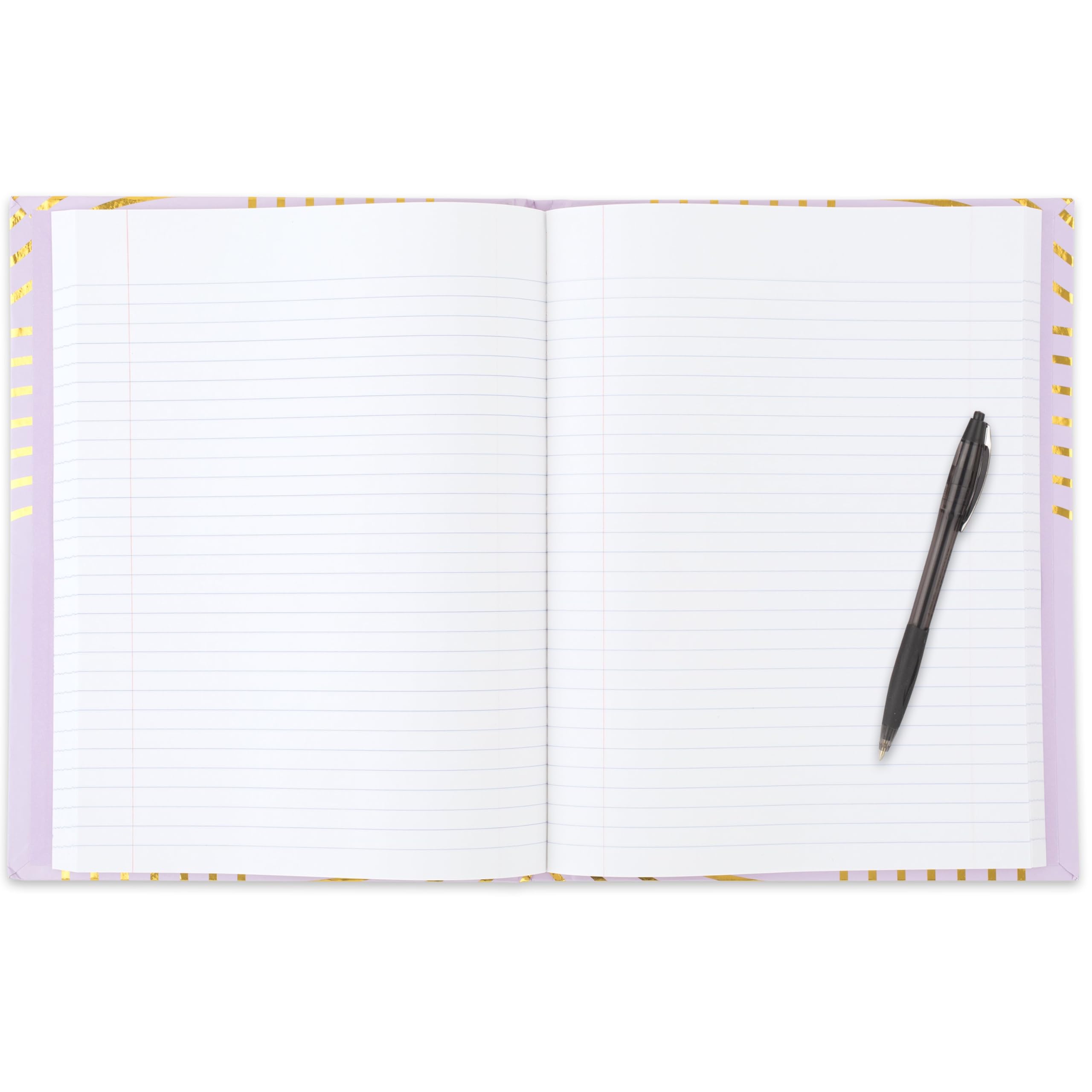 Five Star Composition Book, College Ruled Paper, 7-1/2" x 9-3/4", 80 Sheets, Hardcover, Lilac and Metallic Gold Arches (850111F-AMZ) - Image 3