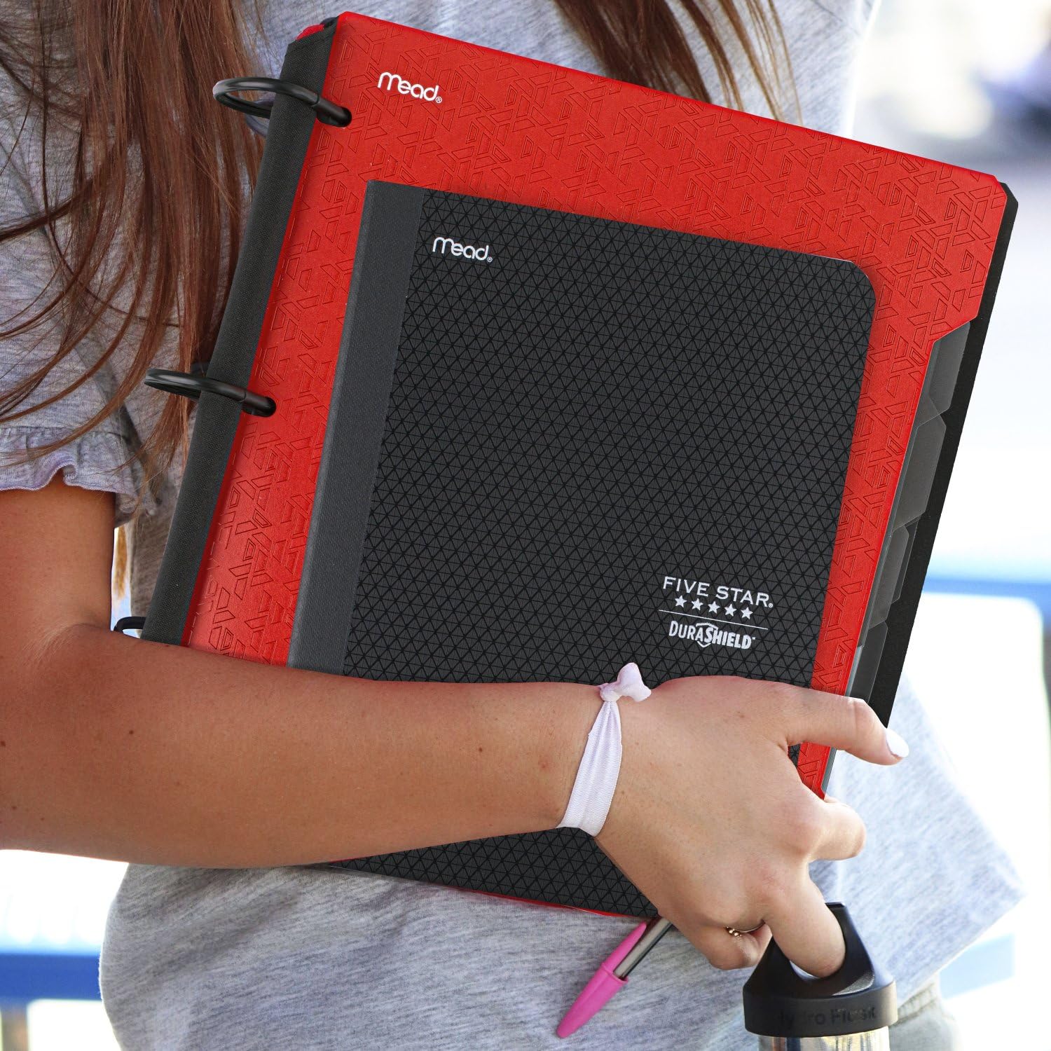 Five Star Composition Books + Study App, 4 Pack, College Ruled Paper, 9-3/4" x 7-1/2", 80 Sheets, Anti-Microbial, Black, Red, Green and Blue (850070A-ECM) - Image 6