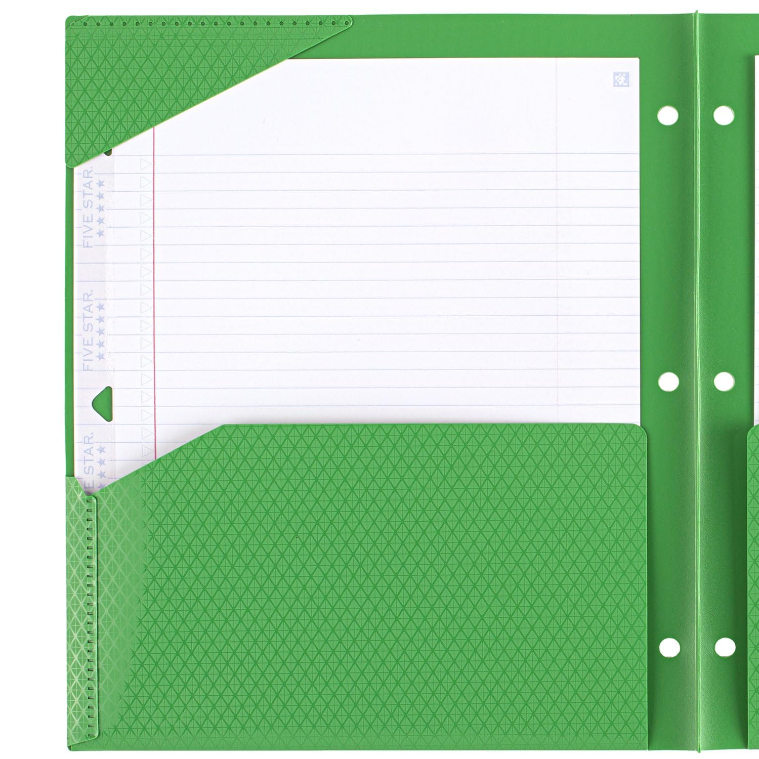 Five Star DuraShield Antimicrobial 2 Pocket Stay-Put Plastic Folders, 4 Pack, Holds 11" x 8-1/2", Color May Vary (330010) - Image 4