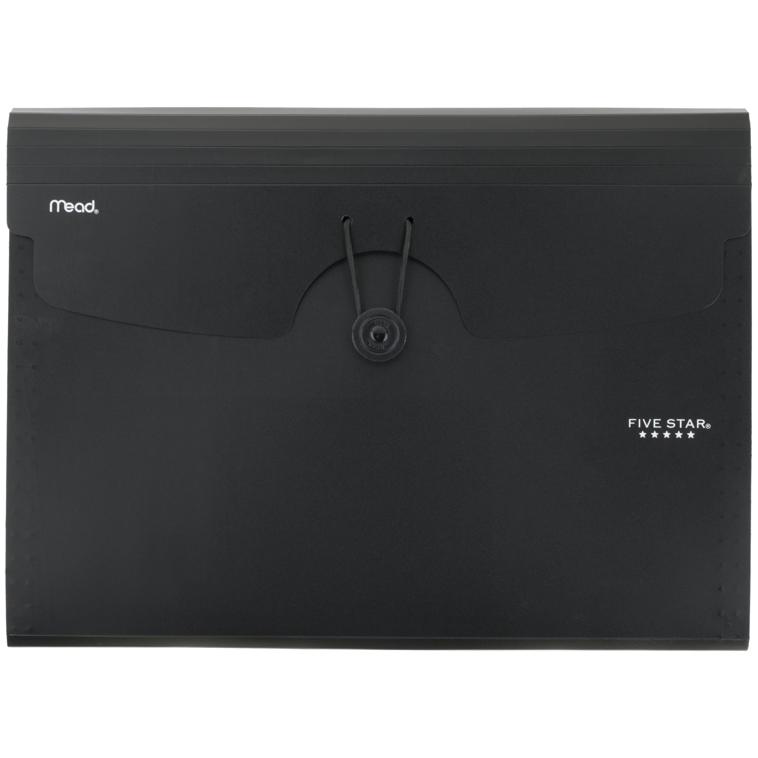 Five Star Expanding File Organizer, 6-Pocket Accordian File Organizer, Bungee Closure, Holds 8-1/2" x 11" Paper, Black (72391) - Image 7