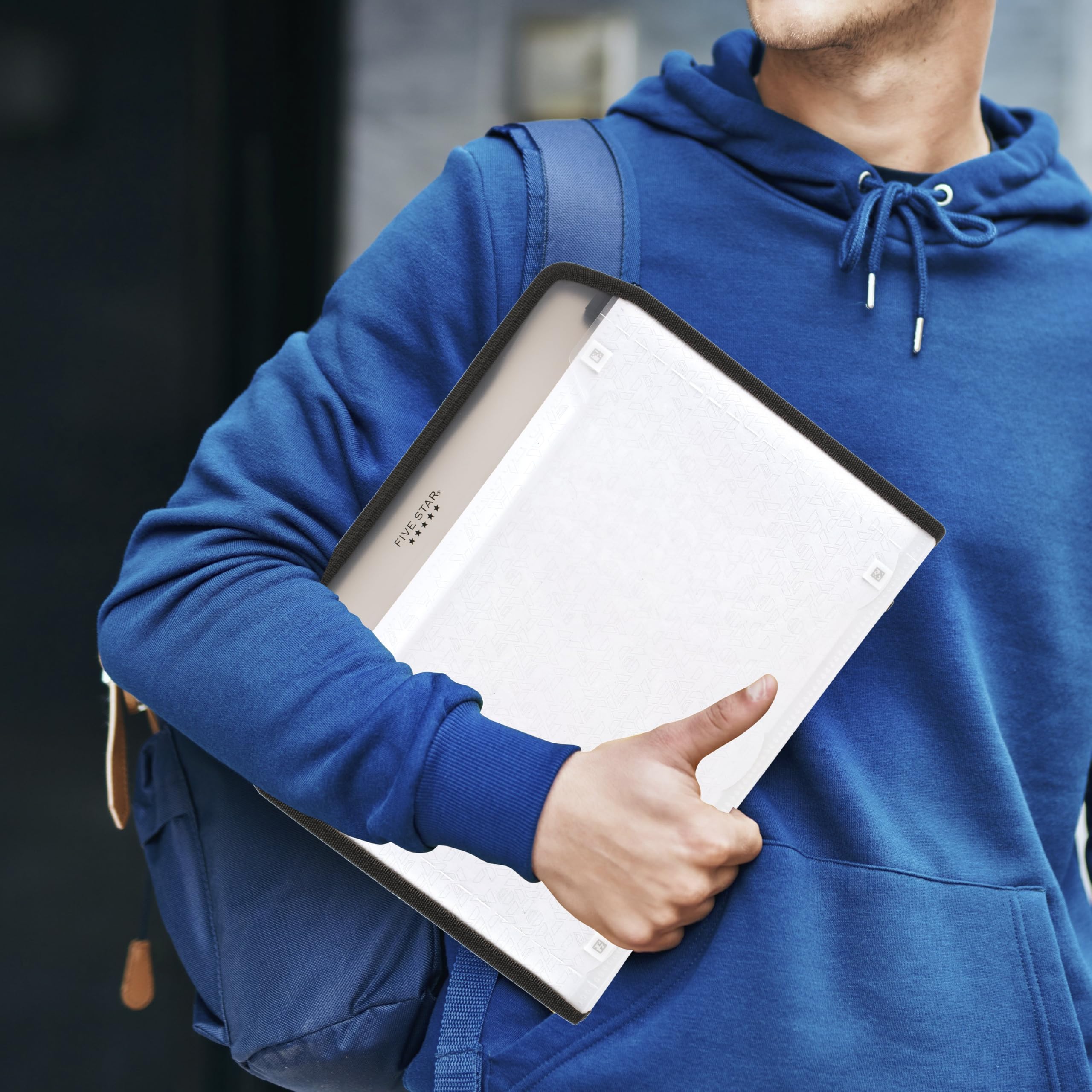 Five Star Expanding File Organizer + Study App, 7-Pocket Accordian File Organizer, Zipper Closure, Holds 8-1/2" x 11" Paper, White (350099E-ECM) - Image 7