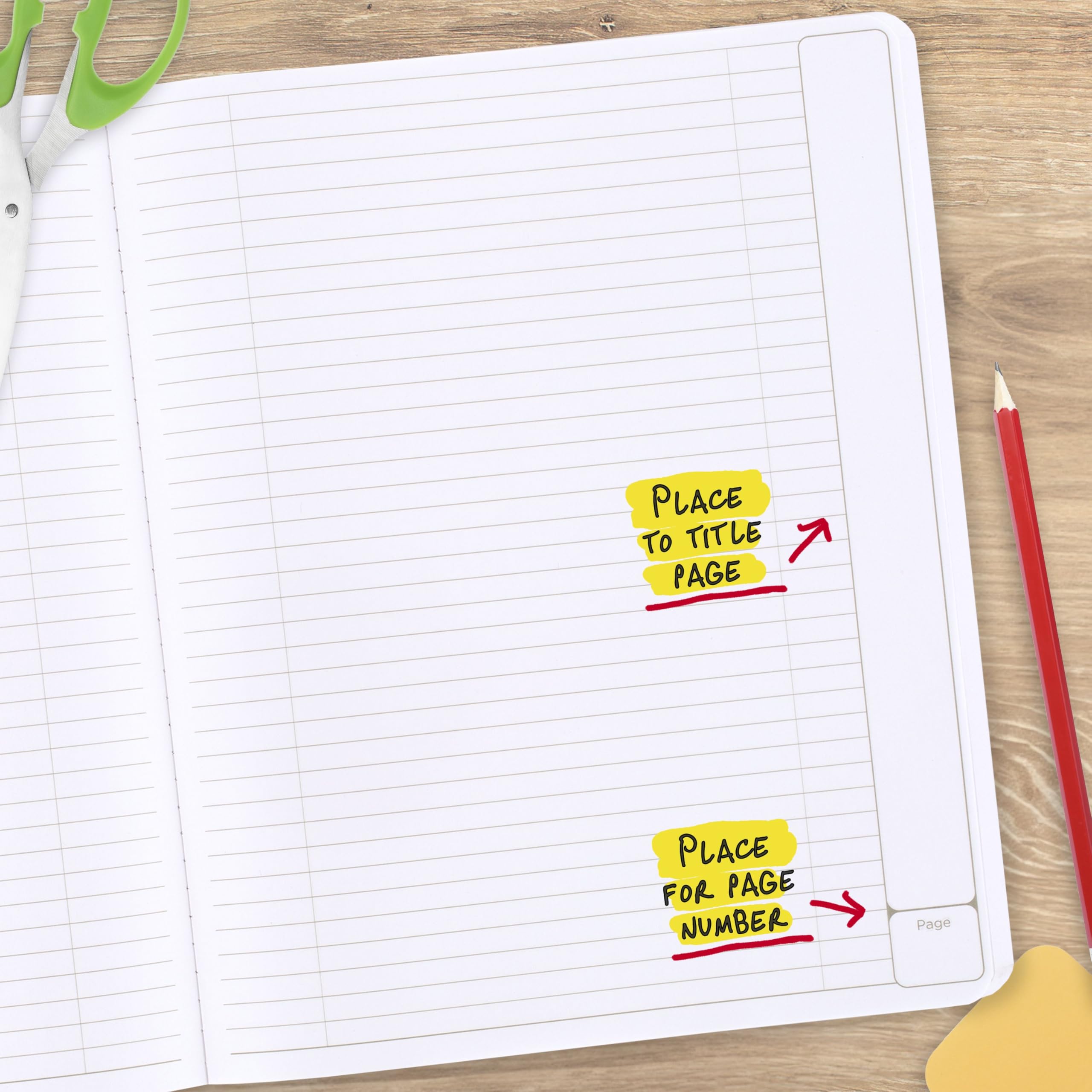 Five Star Interactive Notetaking Composition Book, 1 Subject, College Ruled Paper, 9" x 11", 100 Sheets, Customizable, Assorted Colors, 6 Pack (38612) - Image 6