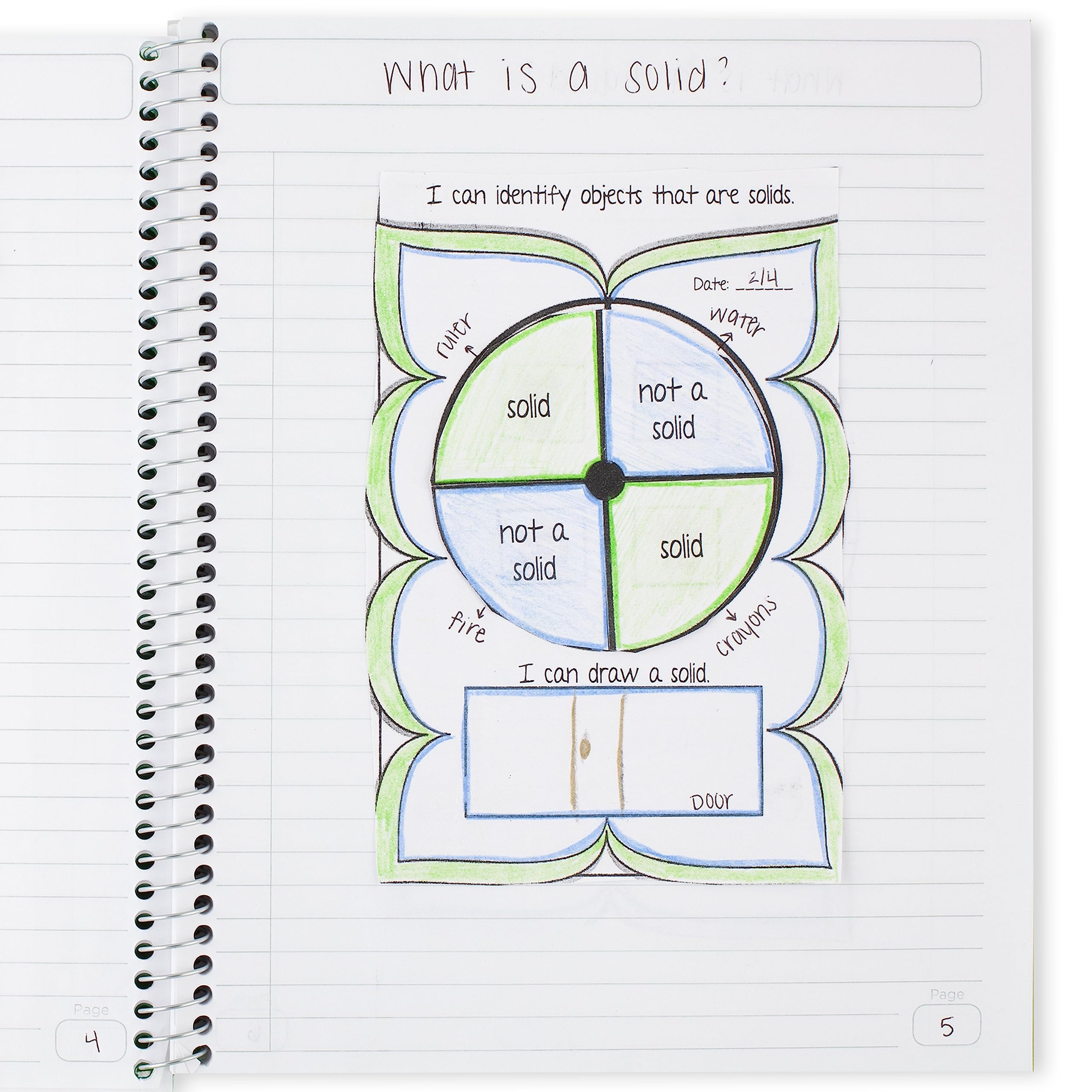 Five Star Interactive Notetaking Spiral Notebooks, 3 Pack, 1-Subject, Wide Ruled Paper, 11" x 8-1/2", 100 Sheets, Forest Green, Fire Red, Pacific Blue (929986-ECM) - Image 3