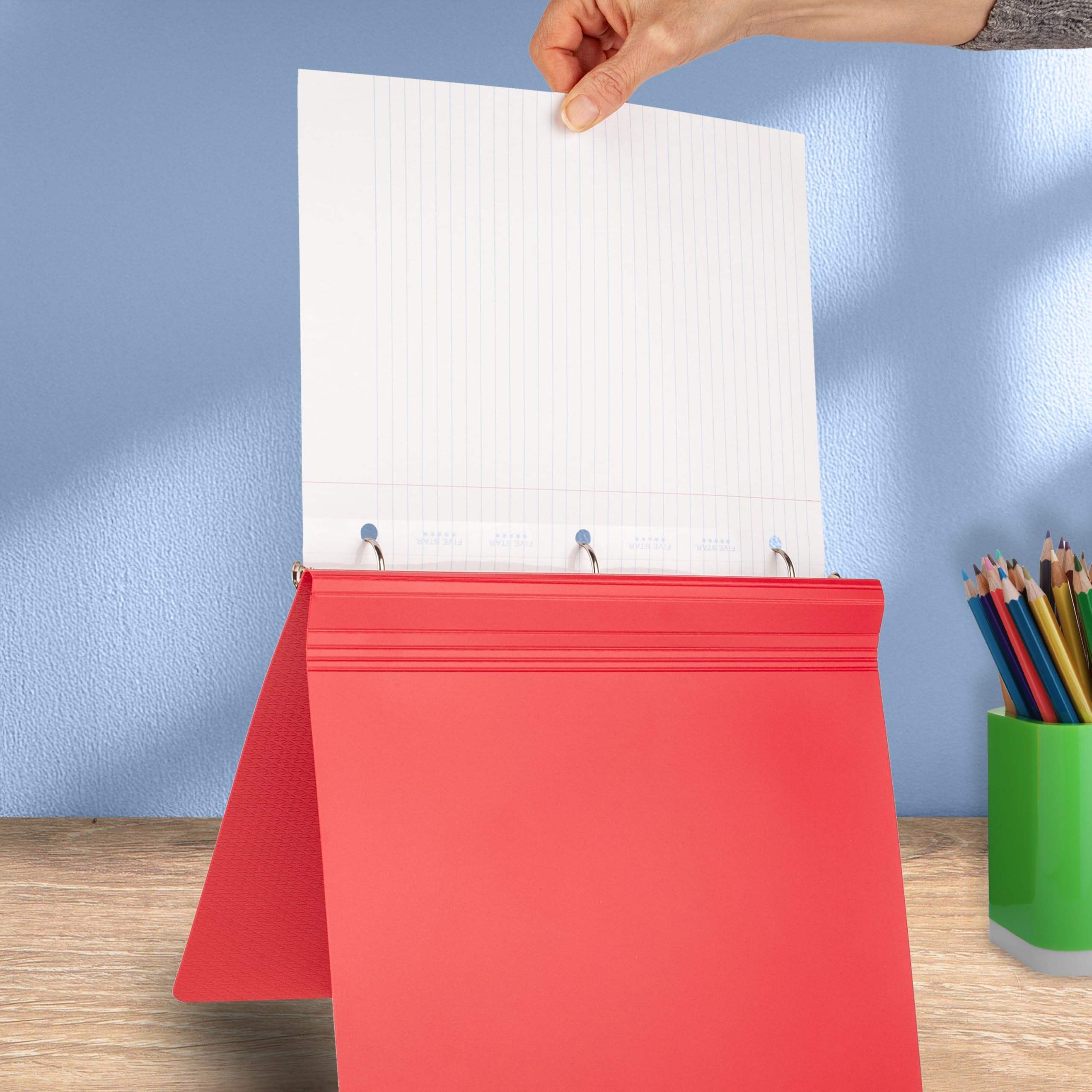 Five Star Loose Leaf Paper + Study App, Wide Ruled Filler Notebook Paper, Reinforced, Fights Ink Bleed, 8" x 10-1/2", 200 Sheets (150039) - Image 4