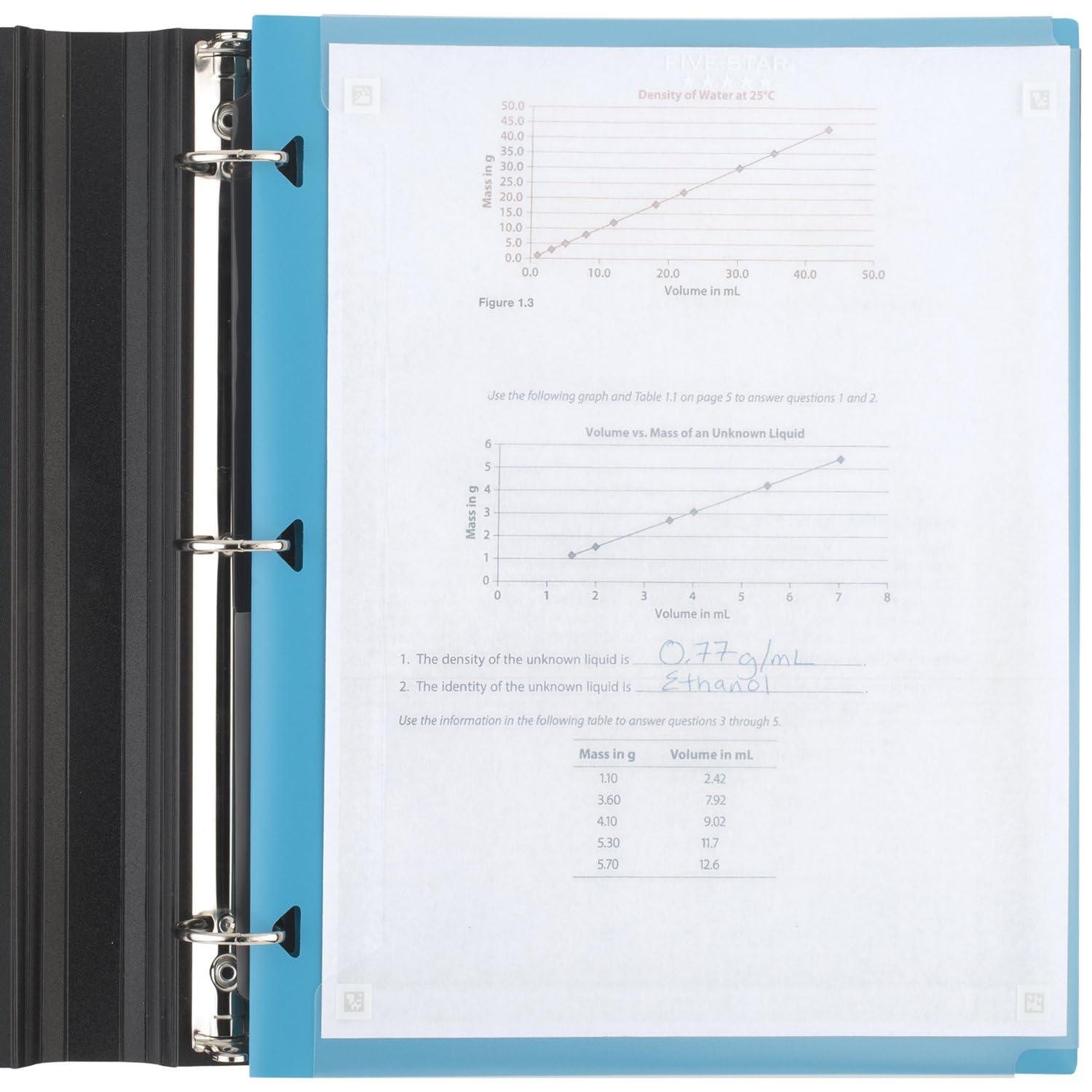 Five Star Pocket Folder + Study App, 4 Pack, 2 Pocket Folder, Customizable Cover, Fits 3 Ring Binder, White, Amethyst Purple, Harvest Yellow, Tidewater Blue (330092B-ECM) - Image 4