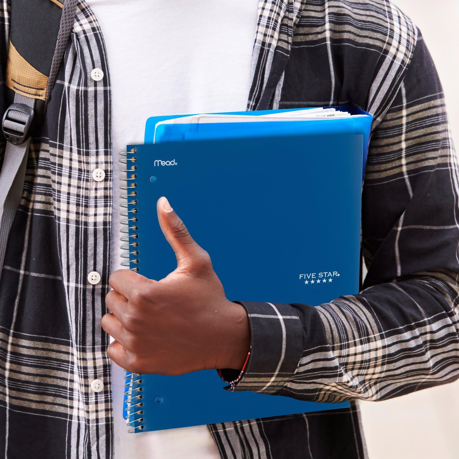 Five Star Spiral Notebook + Study App, 3 Pack, 1 Subject, College Ruled Paper, 100 Sheets, 8-1/2" x 11", Forest Green, Fire Red, Pacific Blue (820189-ECM) - Image 7