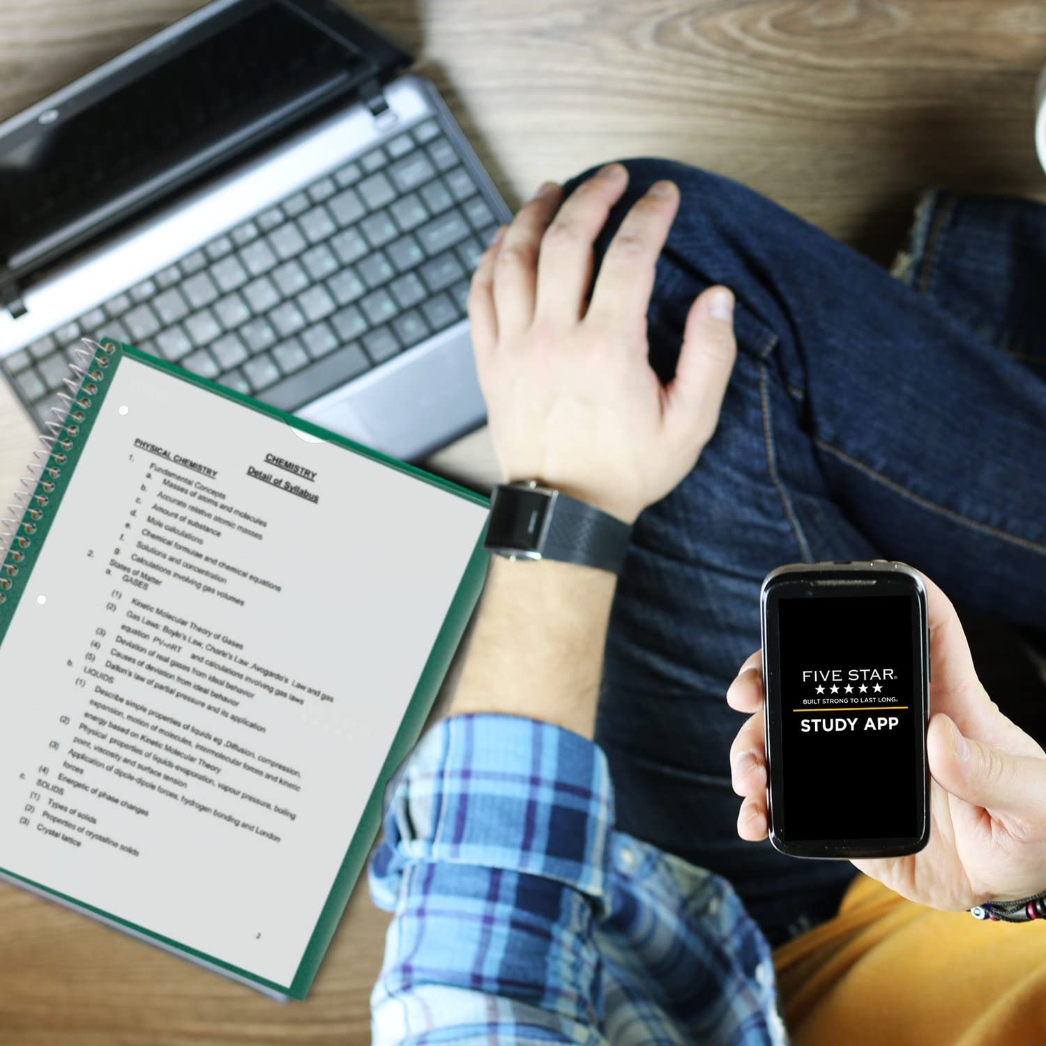 Five Star Spiral Notebook + Study App, 6 Pack, 1 Subject, College Ruled, 8-1/2" x 11", 100 Sheets, Fights Ink Bleed, Customizable Water Resistant Cover, Assorted Colors (820045-ECM) - Image 6