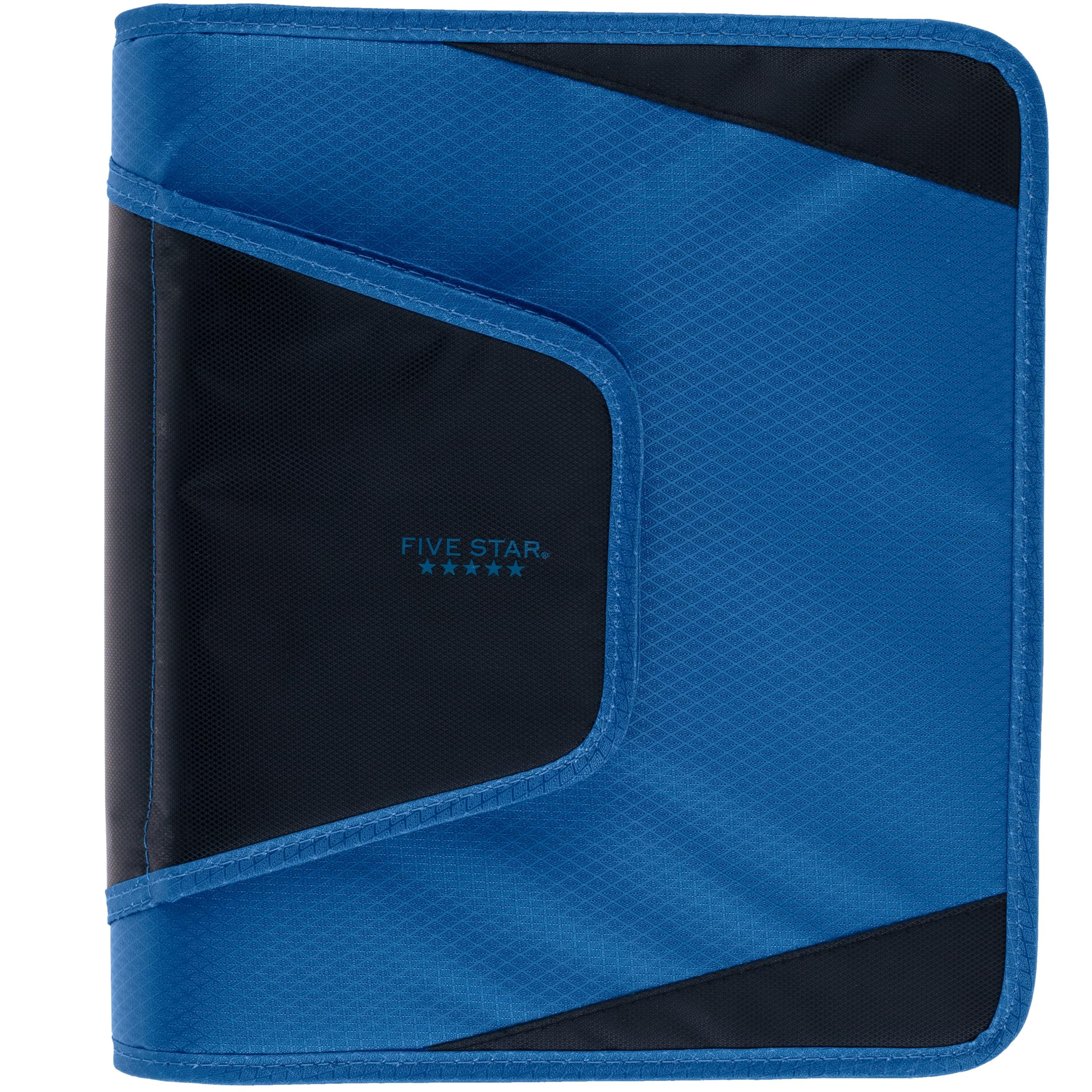 Five Star Zipper Binder, 1-1/2 Inch 3-Ring Binder with Round Rings, 3-Pocket Expanding File, 500 Sheet Capacity, Blue (72202) - Image 6